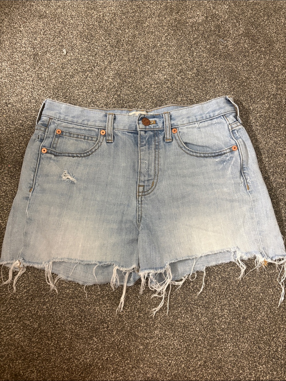 Madewell Light Wash Denim Jean Shorts